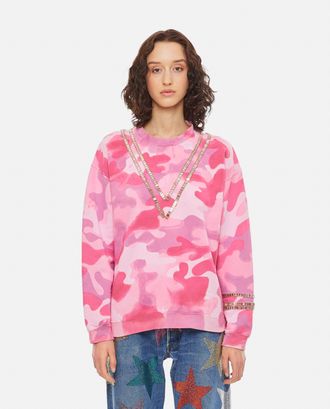 Collina Strada Felpa Tennis Crew In Misto Cotone