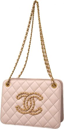 Chanel Light Purple Leather Tote Bag (Pre-Owned)