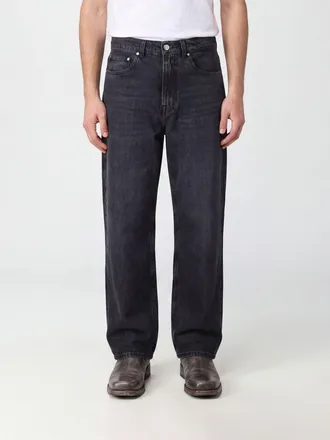 Our Legacy Jeans in denim di cotone a gamba larga e vita media