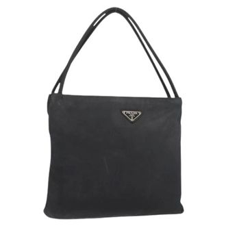 Prada Pre-owned Tote Bags, female, Black, Size: ONE SIZE Pre-owned Vintage Hand Bag