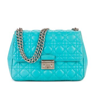 Dior Pre-owned Womens Miss Promenade Medium Shoulder Bag - Blue - One Size