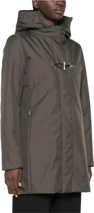 Fay Gewatteerde Parka met Capuchon - Dames - Parka Jassen - Groen - L - Jassen