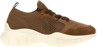 Stuart Weitzman Brown Round Toe Sneakers