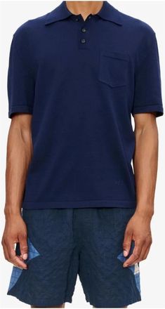 A.P.C. A.p.c., Tops, Heren, Blauw, M, Katoen, Colin Polo