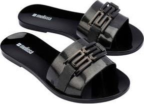 Melissa Babe Slide Sandal in Black at Nordstrom Rack, Size 10