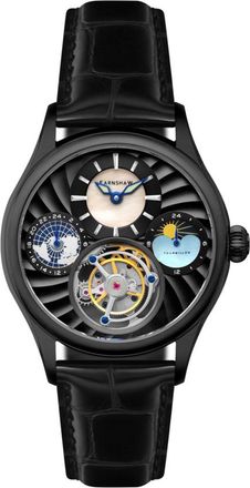 Earnshaw Celestial Huggins Black Dial Mens Watch ES-8261-09