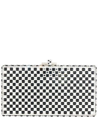 Judith Leiber Sleek Rectangle Chessboard Clutch