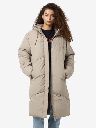 Noisy May Steppjacke NOISY MAY NMTENNA L/S LONG JACKET NOOS, Damen, Gr. XL (42), grau (aluminum), Web, Obermaterial: 100% Polyester, unifarben, Jacken Steppjack