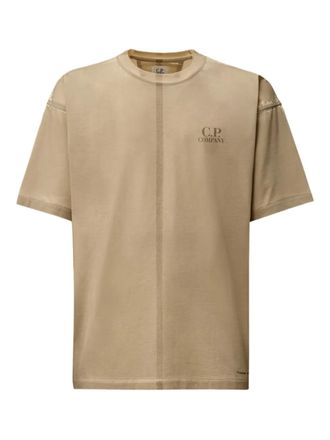 C.P. Company central-seam cotton T-shirt - men - Cotton - S - Neutrals