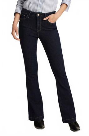 Mavi Sydney Flare High Rise Jeans In Rinse Gold Premium
