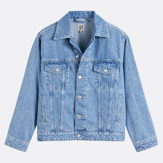La Redoute Collections Oversized jeansvest met knopen