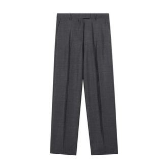 Miu Miu Wide Trousers, female, Gray, Size: M Wide Trousers