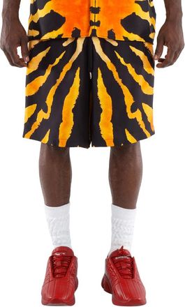 Burberry Silk Animal Print Shorts, Size X-Large