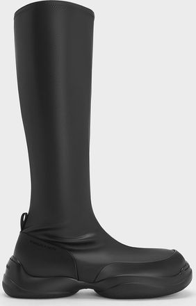 Charles & Keith Casey Side-Zip Knee-High Boots