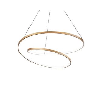 Netlighting Oz 80cm Integrated LED Pendant Ceiling Light Brass 2700K in Gold