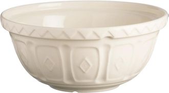 Mason Cash Color Mix Cream Size 12 Mixing Bowl, 4.25 Quart