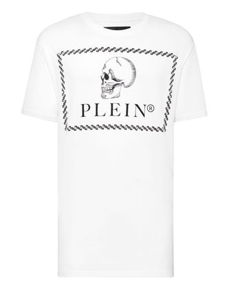 Philipp Plein T-shirt Round Neck SS Outline Skull