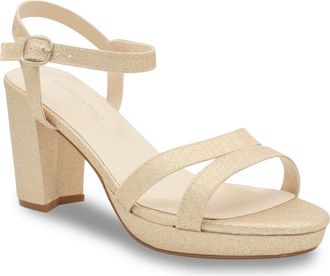 Touch Ups Harmon Platform Sandal in Champagne at Nordstrom, Size 10.5