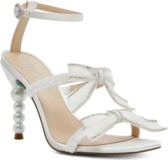 Betsey Johnson Sammy Ankle Strap Sandal in Ivory at Nordstrom, Size 5.5