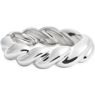 Nordstrom Chunky Twist Hinge Cuff Bracelet in Silver at Nordstrom
