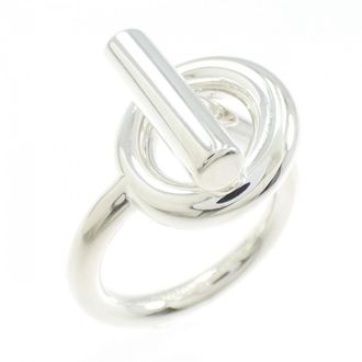 Herm&egrave;s Silver 925 Band Ring (Pre-Owned)