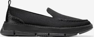 Cole Haan Womens ZER&Oslash;GRAND Rella Stitchlite Venetian Loafers - Black Size 10.5