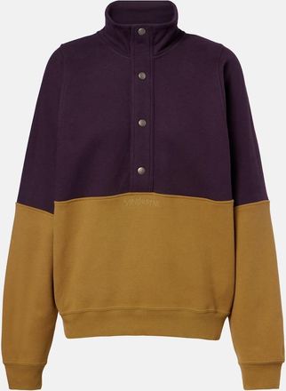 Saint Laurent Felpa in pile di cotone color-block