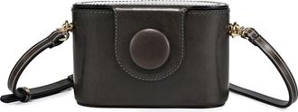 OLD TREND Begonia Genuine Leather Vintage Case Crossbody in Grey at Nordstrom