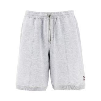 Brunello Cucinelli Cotton and silk blend shorts Man XXL
