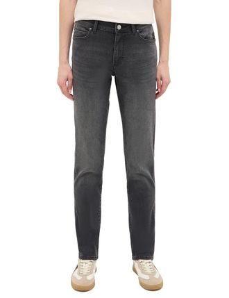 Mustang Slim-fit-Jeans MUSTANG Damen Style Crosby Relaxed Slim, Damen, Gr. 26, L&auml;nge 32, 682 dunkelgrau, 87% Baumwolle, 11% Polyester, 2% Elasthan, unifarben,