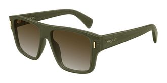 Alexander McQueen AM0550S 003 Mens Sunglasses Green Size 55 - Free RX Lenses - Free RX Lenses