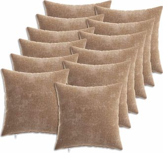 vidaXL Funda De Almohada 12 Uds. Heerlen Marr&oacute;n 40 X 40 Cm Vidaxl