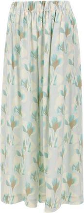 HUGO BOSS Bloemenbroek - Dames - Wijde Broeken - Veelkleurig - L - Broeken