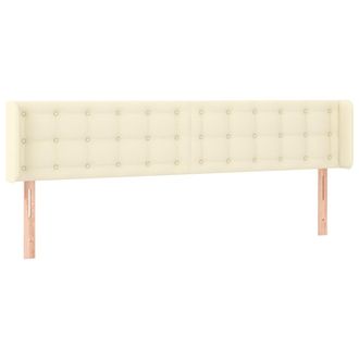 vidaXL Testiera Ad Orecchio Crema 203x16x78/88 Cm In Similpelle - Vidaxl
