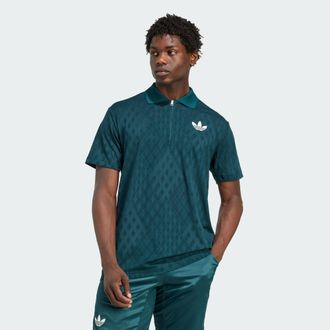 adidas adidas Performance Mens Tennis Pro Climacool+ FreeLift Polo Shirt - Forest Green - Size Small