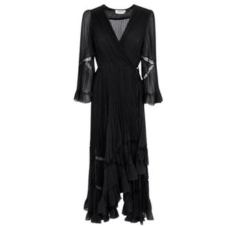 Twinset Maxi Kleedjes - Dames - Casual kleedjes - Zwart - XS - Kleedjes