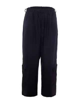 Yohji Yamamoto Wide-leg Pants with Adjustable Length and Customizable Waistband