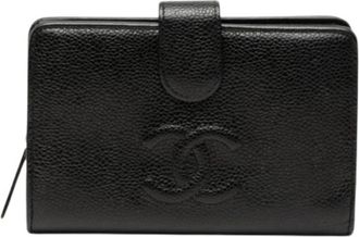 Chanel Pre-owned Small Wallet - Dames - Vintage Accessoires - Zwart - ONE Size - Leer - Vintage