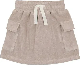 Maniere Kids Terry Cloth Rugby Skirt in Sand at Nordstrom, Size 3T