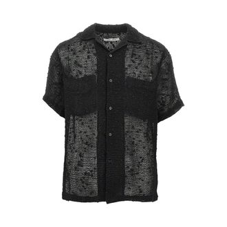 CMMN SWDN Dexter cotton and linen-blend shirt Man 50
