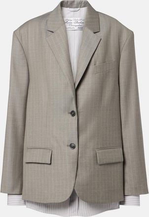 Acne Studios Striped wool jacket