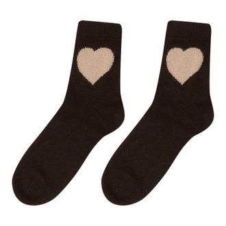 JUMPER 1234 Womens Heart Socks In Pluto/skin