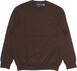 Polo Ralph Lauren Rondgebreide trui - Heren - Ronde hals truien - Bruin - XL - Truien & Vesten