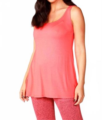 French Kyss Tunic Tank In Coral