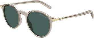 Montblanc MB0461S 004 Mens Sunglasses Brown Size 49