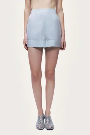 Nocturne High Waist Mini Shorts in Mint Green at Nordstrom, Size X-Small