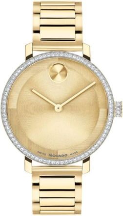 Movado Evolution Quartz Gold Dial Ladies Watch 3601225