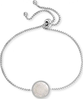Engelsrufer Womens ERB-ORNAWINDR-PE Ladies Windrose Bracelet - Silver - One Size