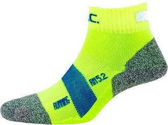 P.A.C. RN 5.2 Running Reflective Pro Short Laufsocken f&uuml;r Herren | gr&uuml;n