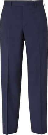 Fendi Suit Trousers, male, Blue, Size: XL Wool Canvas Pants